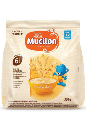 Cereal Infantil Mucilon Arroz e Aveia