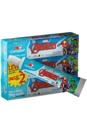 Creme Dental Condor Kids Avangers 50g Leve 3 Pague 2